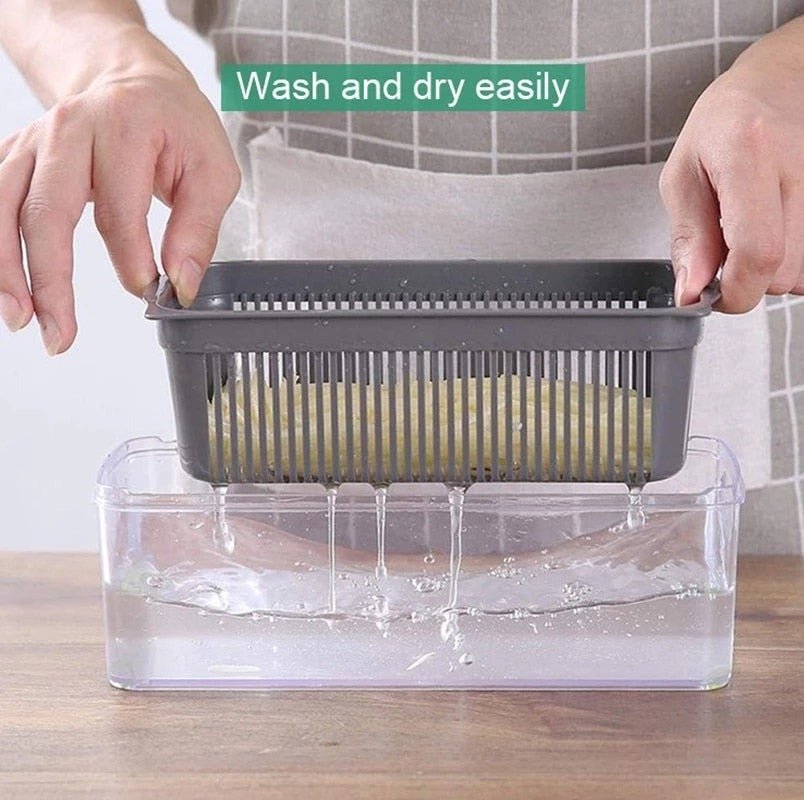 12 IN 1 KITCHEN VEGETABLE PEELER FOOD CUTTER SALAD FRUIT SLICER DICER - Image 2